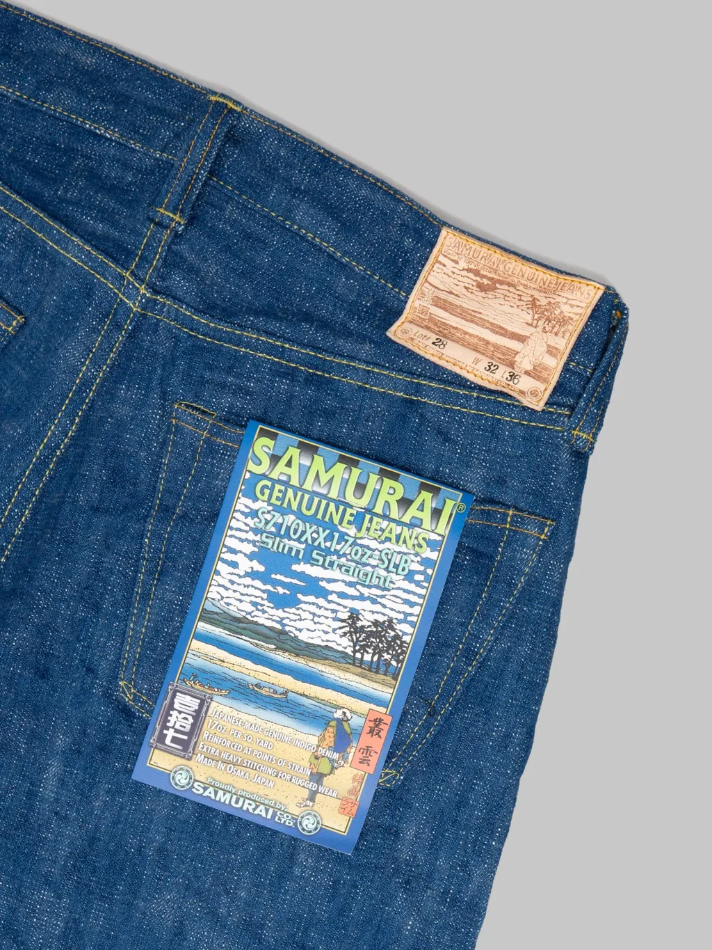 Samurai Jeans S710XX17OZ-SLB 17oz Murakumo Slim Straight Jeans
