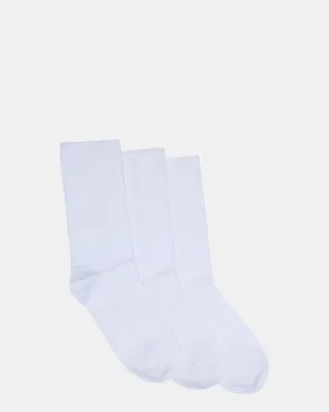 School Turnover 3 Pack White