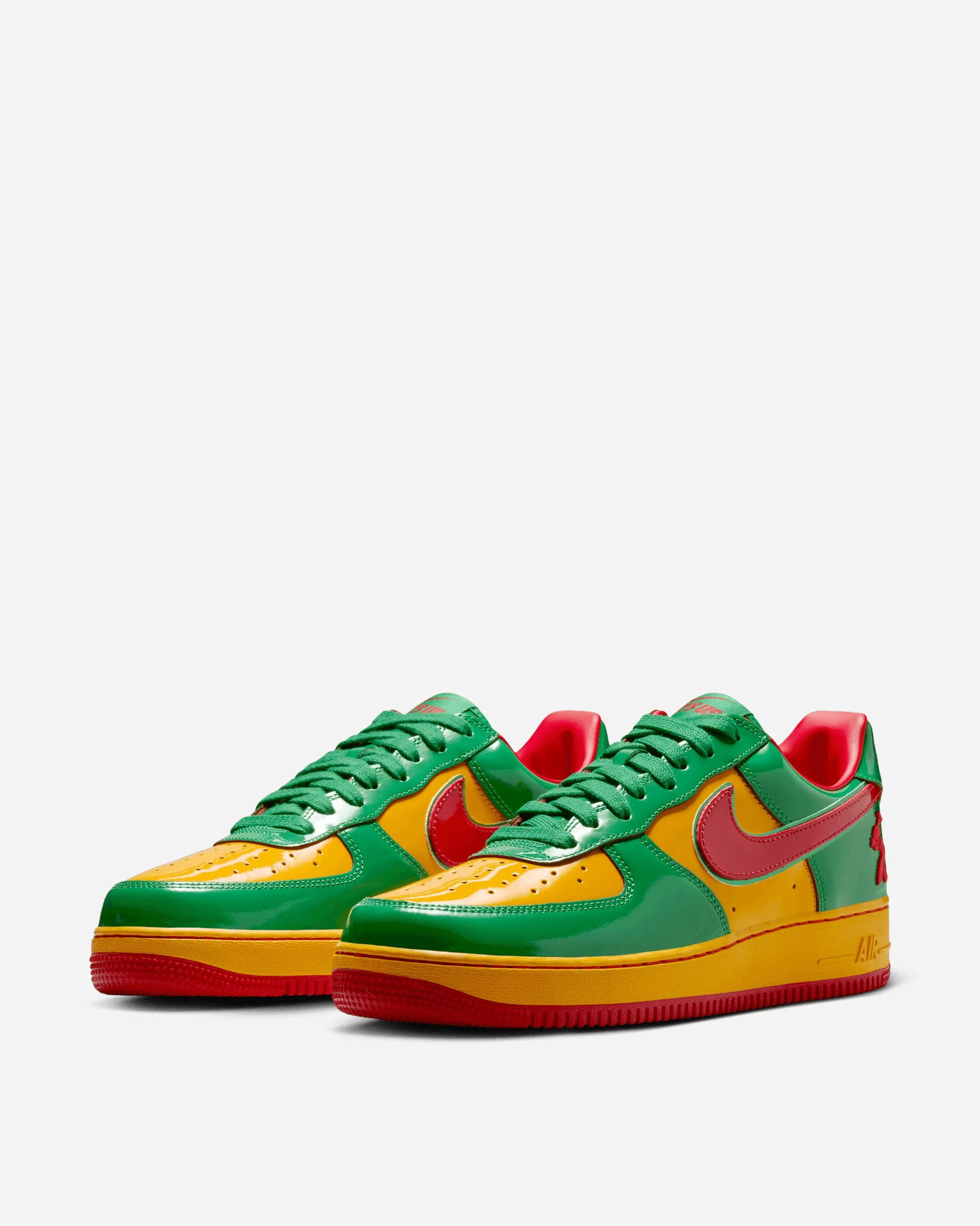 Us Force 1 Sneakers Lucky Green / Mystic Red
