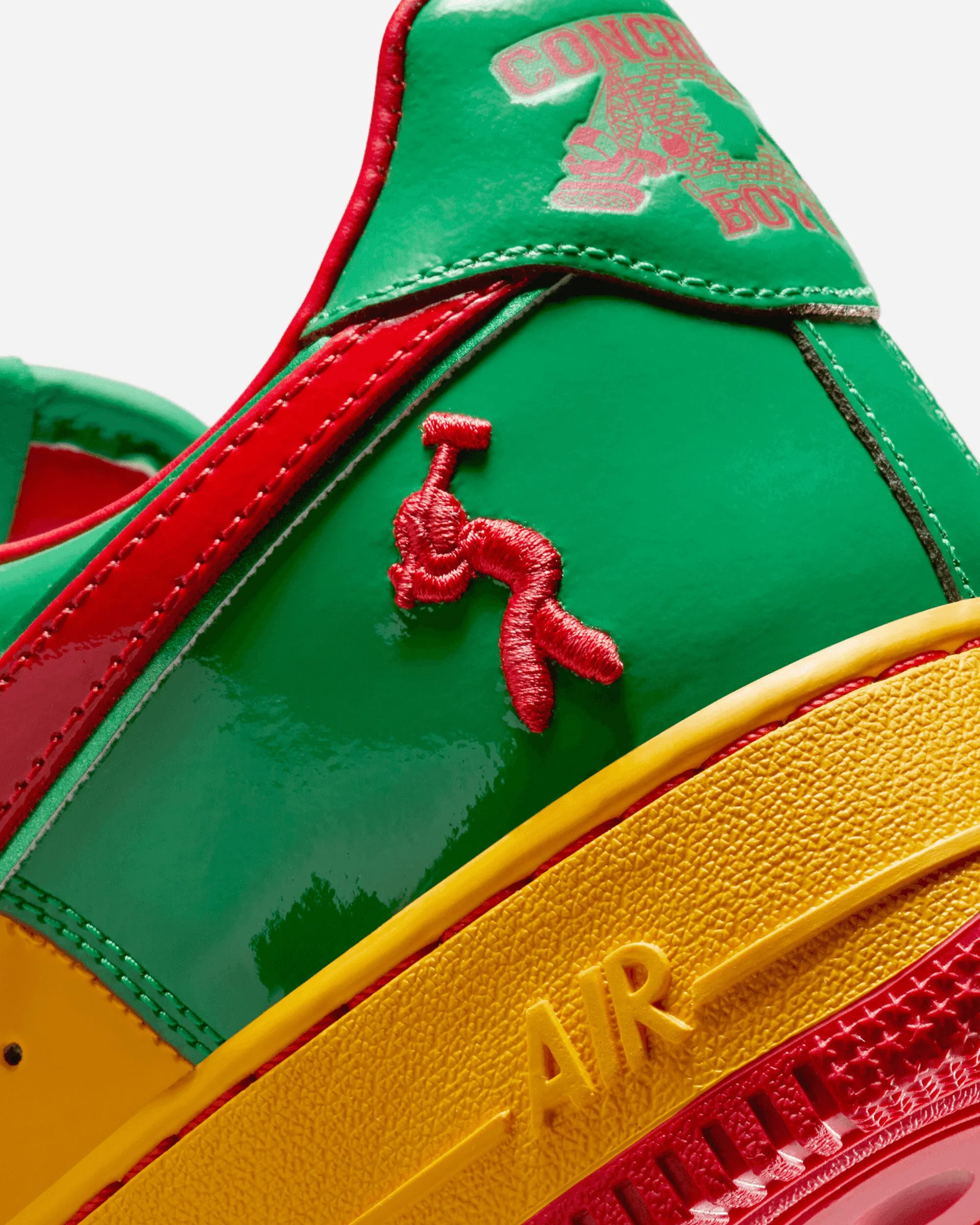 Us Force 1 Sneakers Lucky Green / Mystic Red