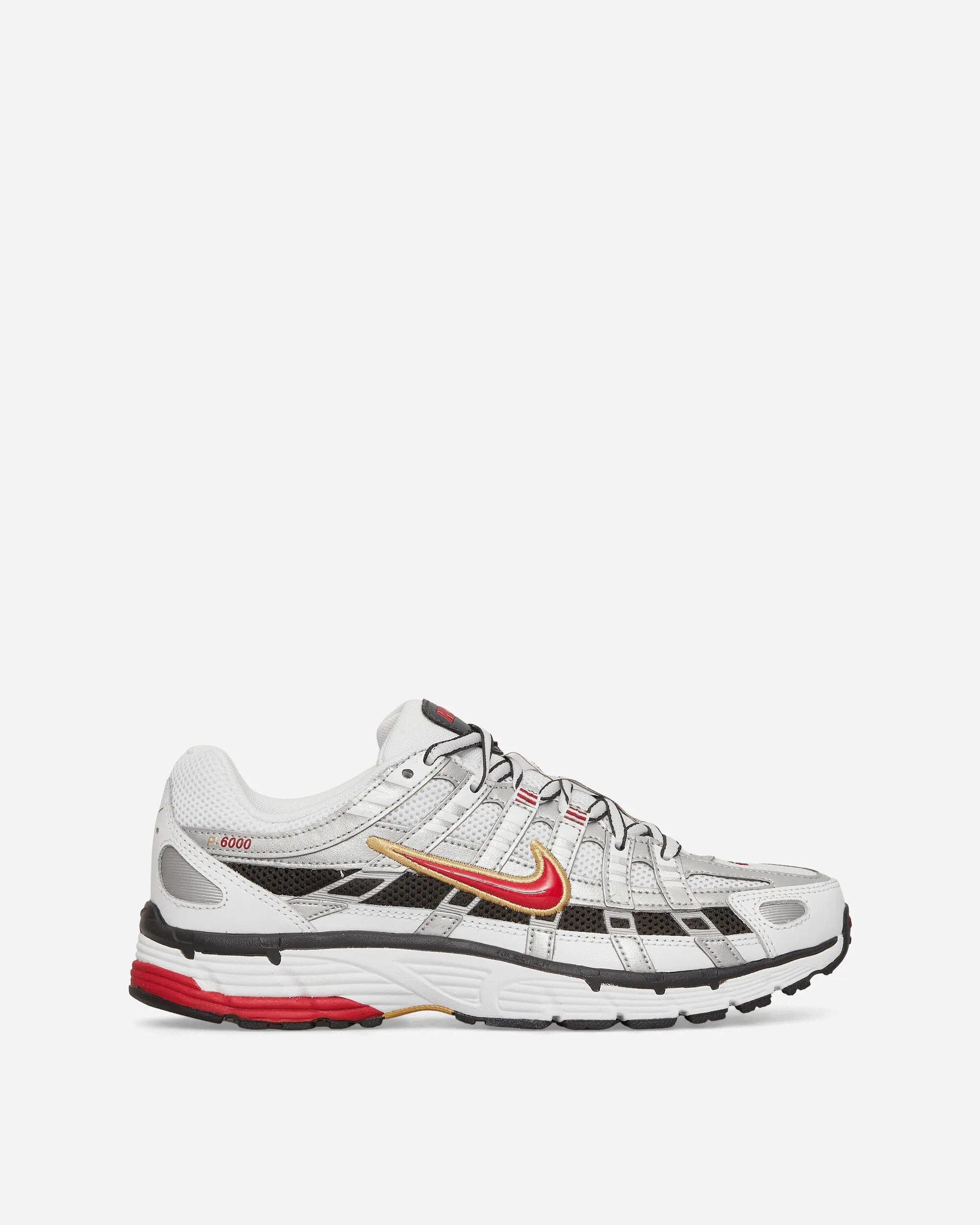 Women's P-6000 Sneakers White / Metallic Platinum / Varsity Red