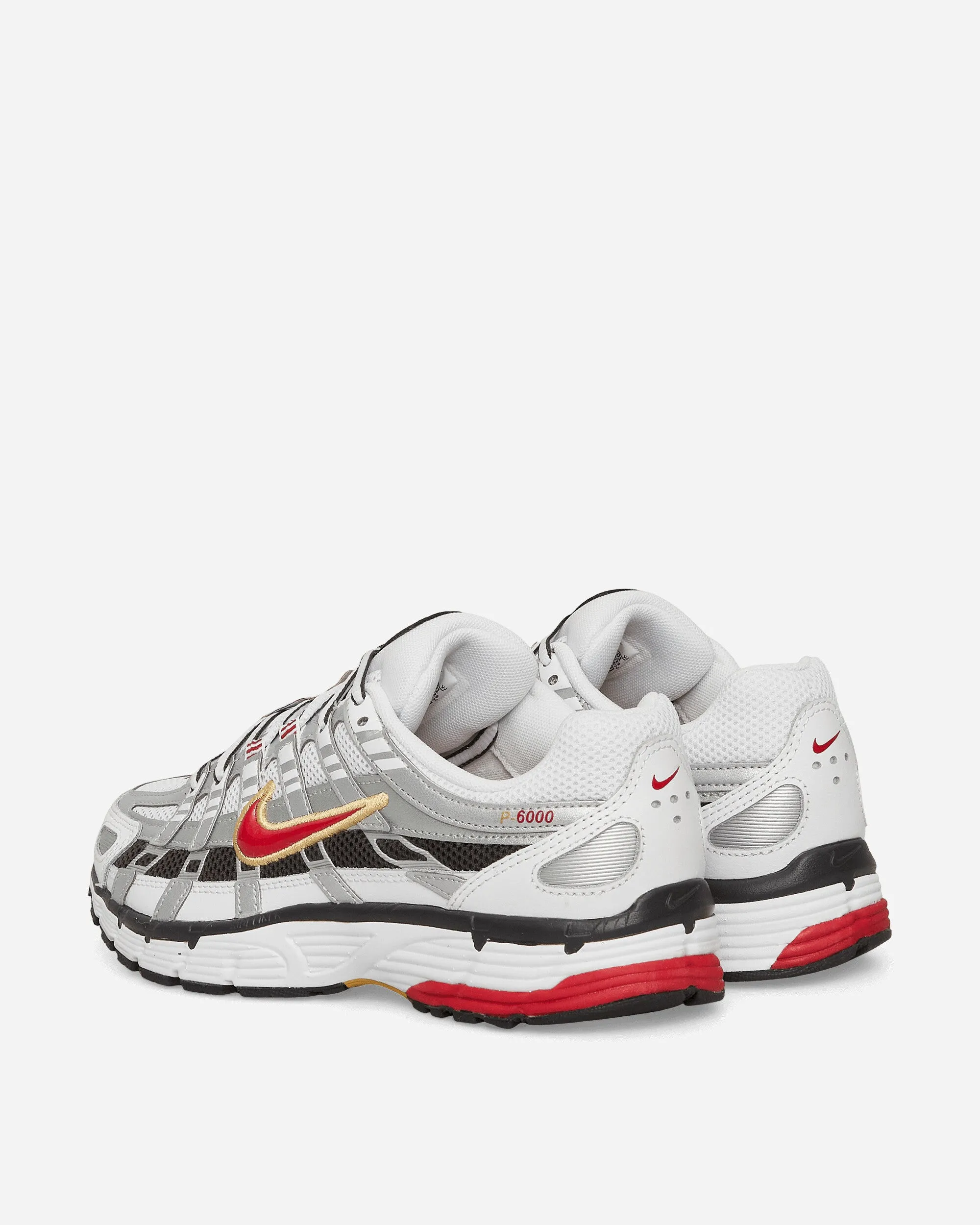 Women's P-6000 Sneakers White / Metallic Platinum / Varsity Red