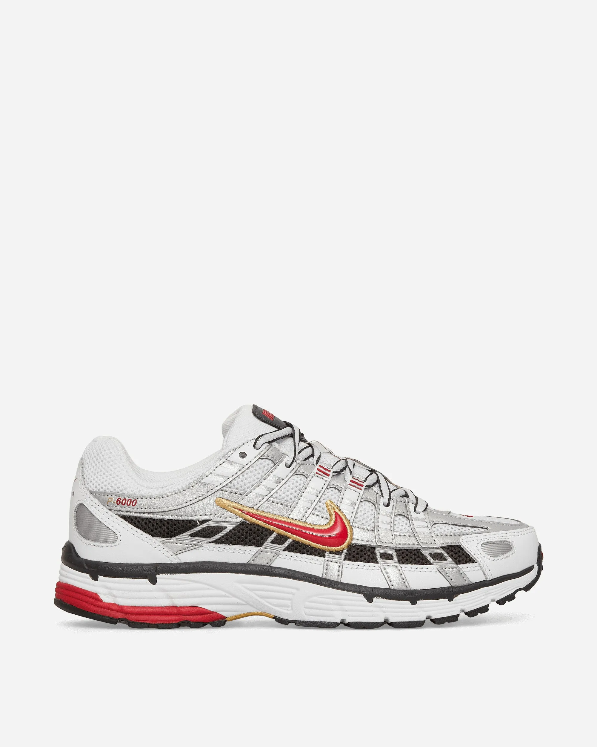 Women's P-6000 Sneakers White / Metallic Platinum / Varsity Red