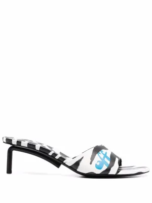 ZEBRA PRINTED ALLEN POINTED MULES